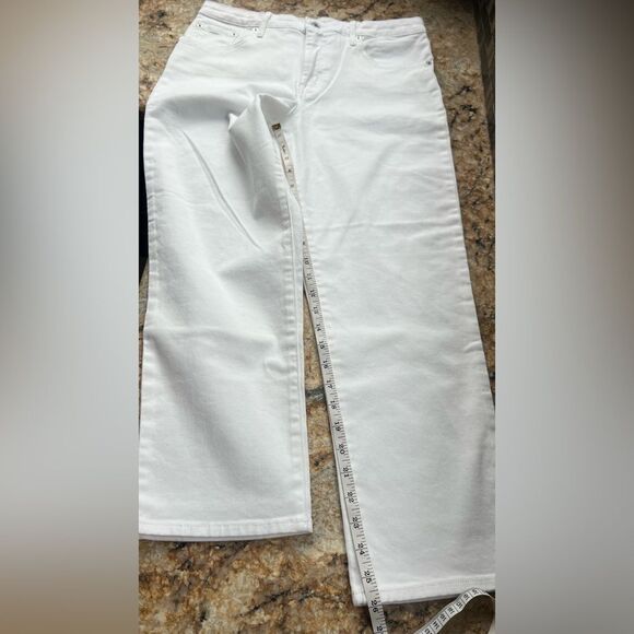 Ella Moss White High Waist Straight Jean - Picture 3 of 8